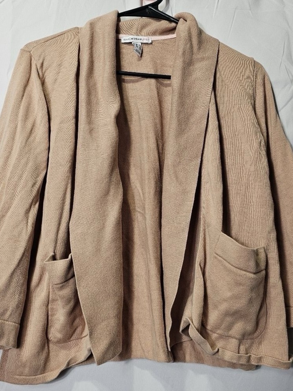 Caslon Taupe Open-Front Shawl Collar Jacket
